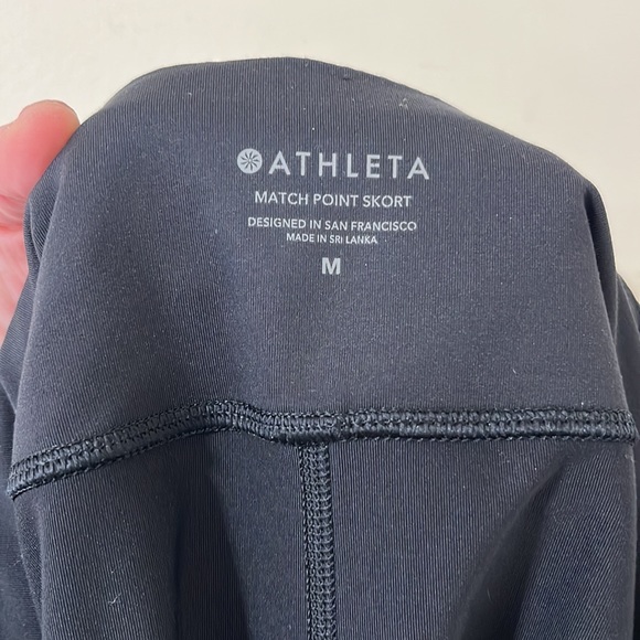 Athleta Black Match Point Skort 13.5” Size Medium - Picture 11 of 12